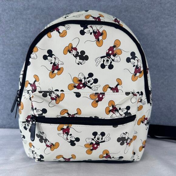 Disney Bioworld Small Mickey Mouse Backpack Vegan Travel Vacation Bag - Picture 1 of 9